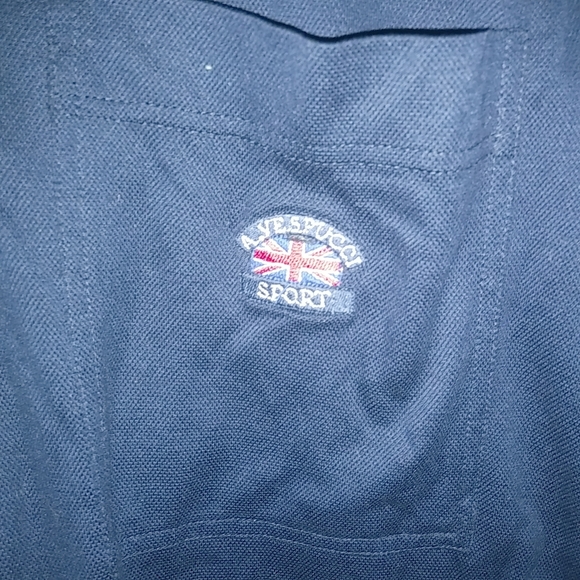 Amerigo Vespucci L Mens Italian Cotton Navy Polo Sport Sailing Shirt - Picture 9 of 11